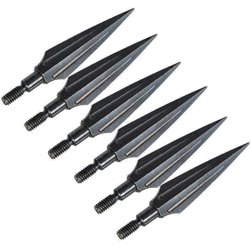 12pcs Traditional Broadhead 150gr Arrowhead Screw Tips Point Archery Arrow Bow Hunting